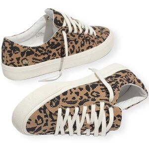 Madewell Sidewalk Low Top Sneakers In Leopard Print